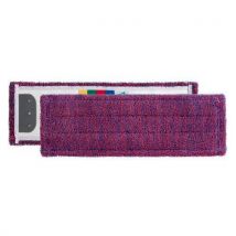 Mop płaski z mikrofibry TTS, 40 cm, 5 szt., czerwony, Manutan