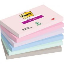 Blok samoprzylepny Post-it Super Sticky, 127 x 76 mm, 6 x 90 szt. Manutan