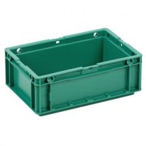Plastikowa skrzynka Euro Manutan Expert, zielona, 114 x 200 x 300 mm, 4 l,