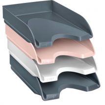 Zestaw 4 tacek na listy Minéral, różne kolory - CEP Manutan