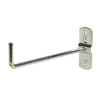 Zawieszka na narzędzia - prosta 90°, 150 mm, szara, metalowa, 5 szt.