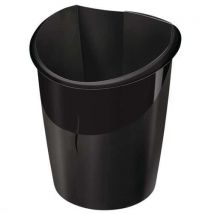 Plastikowy kosz na śmieci CEP, pojemność 15 l, czarny, Manutan