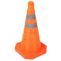 Pachołek drogowy odblaskowy składany Manutan Expert K3, 45 cm, pomarańczowy