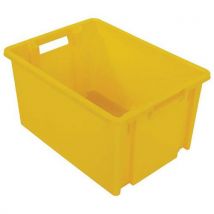 Novap Pudełko plastikowe NovaBac, 30 l, żółte, Manutan