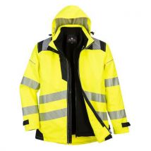 Kurtka PW3 Hi-Vis 3 w 1, czarna/żółta, normalna, rozm. XXL Manutan