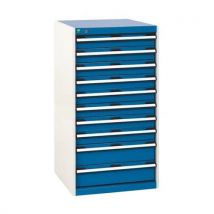 Szafka warsztatowa z szufladami Bott SL-66, wysokość 120 cm, 10 szuflad, Manutan