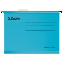 Wzmocnione teczki zawieszane Esselte Classic, 25 szt., niebieskie, Manutan