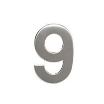 Numer ze stali nierdzewnej w wersji 2D, wysokość 95 mm, znak „9” Manutan