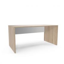 Viva 2 Stół biurowy Maestro, 160 x 80 x 75 cm, wersja prosta, dąb sonoma/biały Manutan