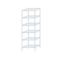 Schulte Lagertechnik Regał metalowy Taranis, podstawowy, 250 x 75 x 40 cm, 1320 kg, 6 półek, srebrny, Manutan