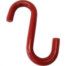 Hak w kształcie litery S o dużej wytrzymałości, nośność 3000 kg, otwarty Manutan