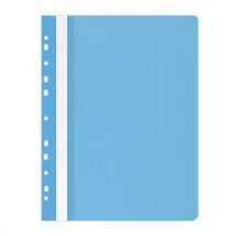 Skoroszyt OFFICE PRODUCTS, A4, miękki, 100/170mikr., wpinany, jasnoniebieski, sprzedaż po 25 szt., Manutan
