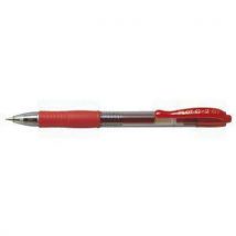 Pilot G-2, 5 szt., czerwone, Manutan