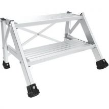 Drabinka aluminiowa Stepium Tubesca-Comabi, 2 stopnie Manutan