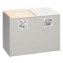 Var Kontener na odpady segregowane VAR, 2 x 60 l, Manutan