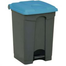 Kosz na śmieci Manutan Expert, 45 l, niebiesko-szary