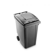 Mobil Plastic Plastikowy kosz na odpady segregowane Benny, pojemność 360 l, szary, Manutan