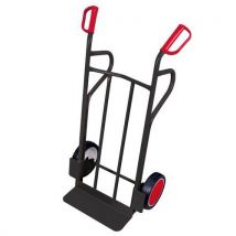 Variofit Wózek RU244, do 250 kg, 69 x 55 x 120 cm, z kołami pełnymi, szary Manutan