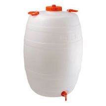 Mobil Plastic Plastikowa beczka z kranikiem, 100 l, Manutan