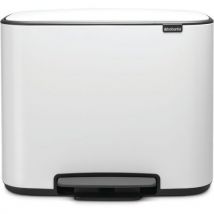 Brabantia Kosz na śmieci z pedałem BO 11 + 23 l biały, Manutan