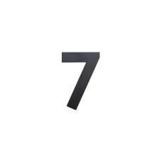 Numer ze stali nierdzewnej w projekcie 2D, wysokość 75 mm, znak „7” Manutan