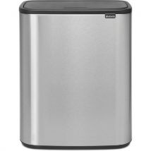 Brabantia Kosz na śmieci Touch BO 60 l matowa stal nierdzewna, Manutan