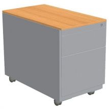 Robberechts Mobilny pojemnik z szufladami Combi-Classic, 80 x 42 x 54,7, szary/buk, 2 szuflady, Manutan