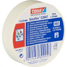 Taśma elektroizolacyjna PCV Tesa, szerokość 15 mm, biała, Manutan