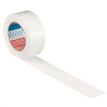 Taśma znakująca PVC Tesa, 50 x 0,18 mm, długość 33 m, biała, Manutan