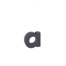 Numer aluminiowy w projekcie 3D o strukturalnej powierzchni, znak „A”, kolor antracytowy Manutan