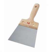 Metalowa szpatułka Roulor z drewnianą rączką, 140 mm, Manutan