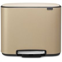 Kosz na śmieci z pedałem złoty Bo 36 l, Brabantia, Manutan