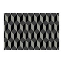 Tapete de Entrada Jumping 60x90cm Cinza/Preto - Poliamida - Uso Moderado - Notrax