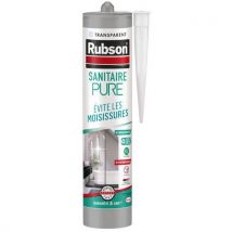 Rubson - Mástique pure para casa de banho 280 ml transparente,