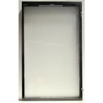 Vitrina Exterior Magnética 9 Folhas - 70x100cm - Moldura Preta e Fundo Branco - AME