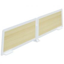 Meet By Paperflow - Biombo de separação de 35 x 80 cm – 2 painéis – faia,