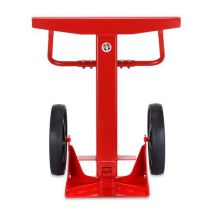 Suporte de Segurança Telescópico RAL 3020 Vermelho - 40t - 900-1022mm Altura - Crash Stop
