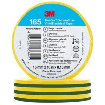 3M - Fita de isolamento elétrico temflex 165 – 10 m x 15 mm v/j,