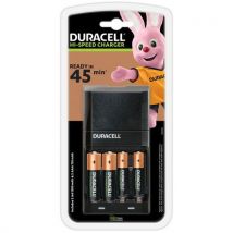 Duracell - Caricabatterie duracell + 2 pile aa e aaa rapido in 15 minuti,