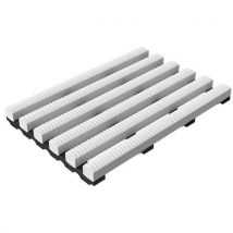 Plastex - Plataforma gradeada heronrib, 100 cm x 10 m, branco,