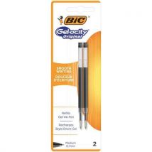 BIC - Recargas caneta gel bic gel-ocity original ponta média preta,