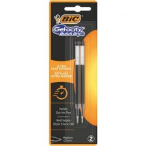 BIC - Recar. Caneta gel bic gel-ocity quick dry – ponta méd. Preta,