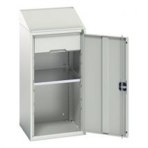 Atril Verso Armário de Oficina - Aço Cinzento Claro - 1 Gaveta 1 Prateleira - 525x550x1130mm - Bott