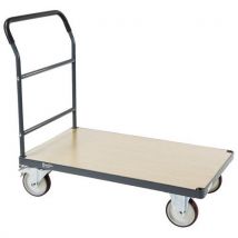 Carrinho Industrial com Espaldar Fixo - 500kg - 933x513mm - Rodas PU - 10 Anos Garantia - Manutan Expert