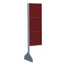 Perfurado Painel Extensão Vermelho 500mm - 1850mm Altura - 93% Reciclado - Bott