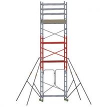 Facal - Andaime modular e rolante com base dobrável alto 620-p,