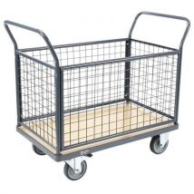 Carro de Carga Industrial 500kg - 1146x613mm - Rodas TPR - 10 Anos Garantia - Manutan Expert