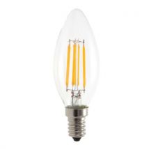 Velamp - Lâmpada c/ filam. Led oliva c35 4 w/470 lm casq. E14 2700 k,