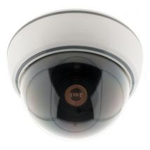 Câmara de Segurança Fictícia Tipo Cúpula - Interior - ABS - Branco/Preto - Otio