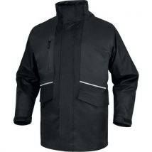 Delta Plus - Parka 5 em 1 poliéster ponjé revest. Pvc – preto/cinza – l,